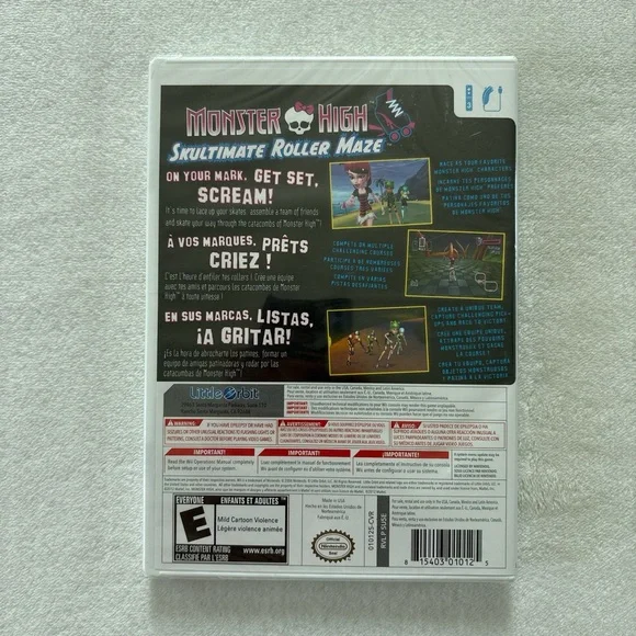 SEALED WII Monster High Skulltimate Roller Maze Video Game - Picture 2 of 3